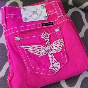 Valentines Day Miss Me ❤️ Jeans 27 pink